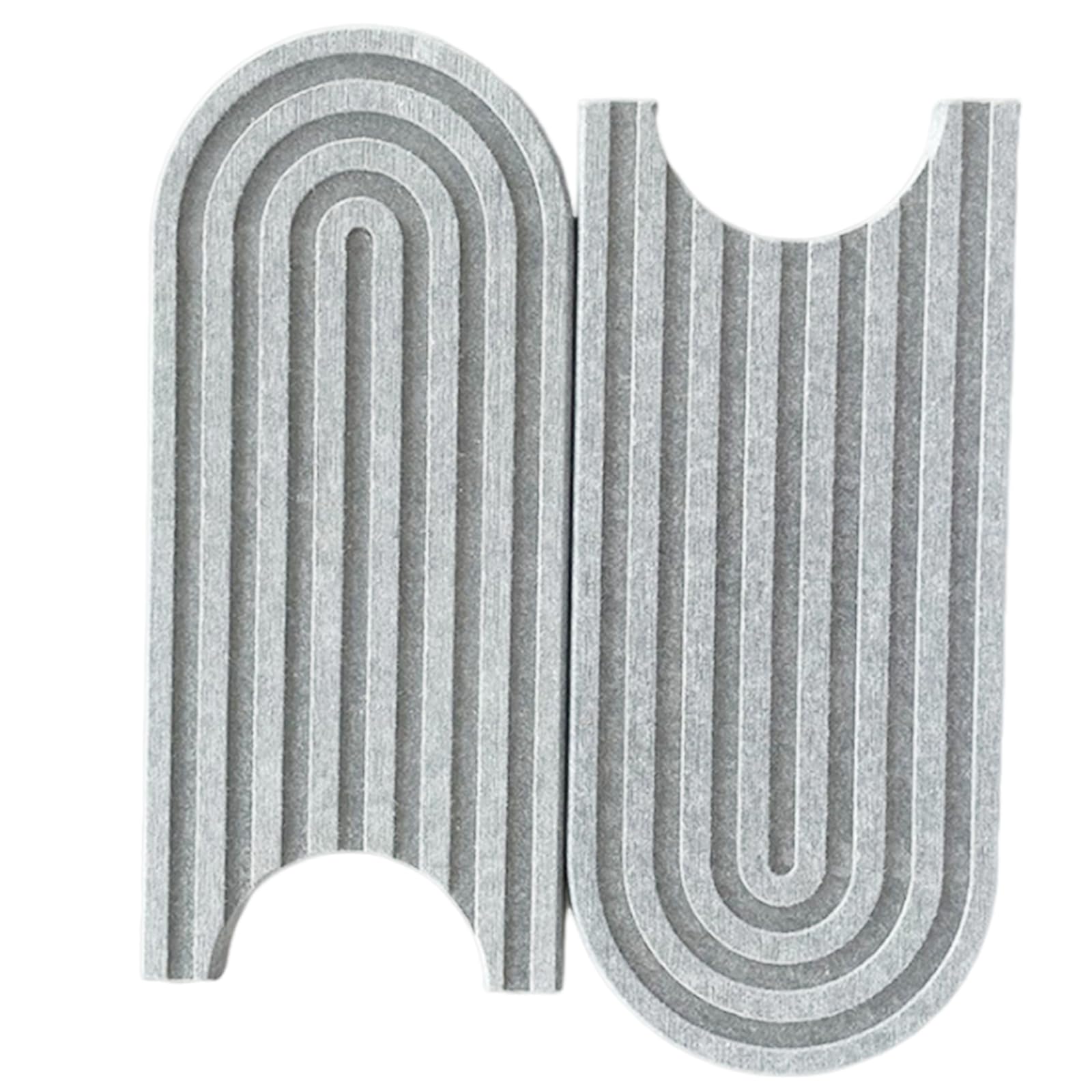 RAFGALDEX Faucet Mats for Kitchen Sink Water Absorbent Stone Sink Tray Fast Drying Faucet Diatomite Mats for Bathroom Counter Diatomite Absorbent