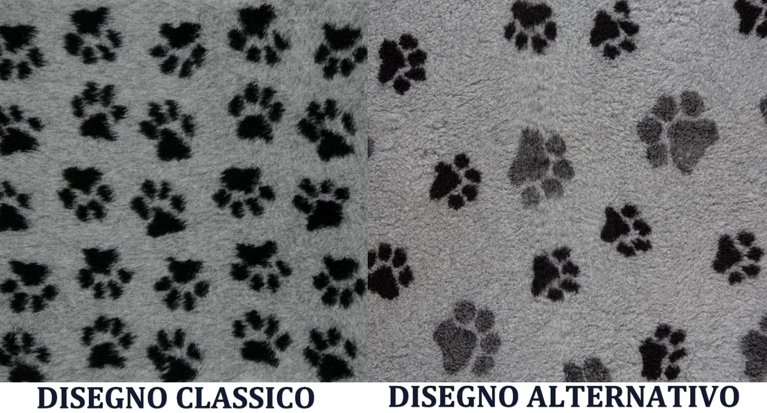 VetBedding Non Slip Originale Tappeto per Cani e Gatti Incontinenti, Anziani, Malati Termoisolante, Filtra i Liquidi, Mantiene Il Pelo Asciutto (75x50 cm, Grigio)