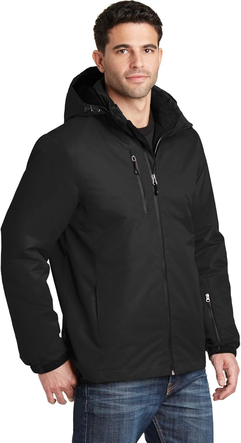 Port Authority Vortex Waterproof 3-in-1 Jacket. J332, Black/Black, L - Image 4
