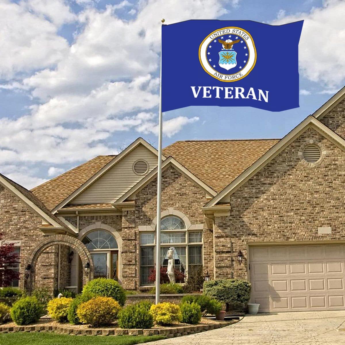 Air Force Emblem Veteran Flags 3x5 Outdoor Double Sided- Military Flag 3 Ply Heavy Duty with 2 Brass Grommets for Outside Outdoor - Image 6