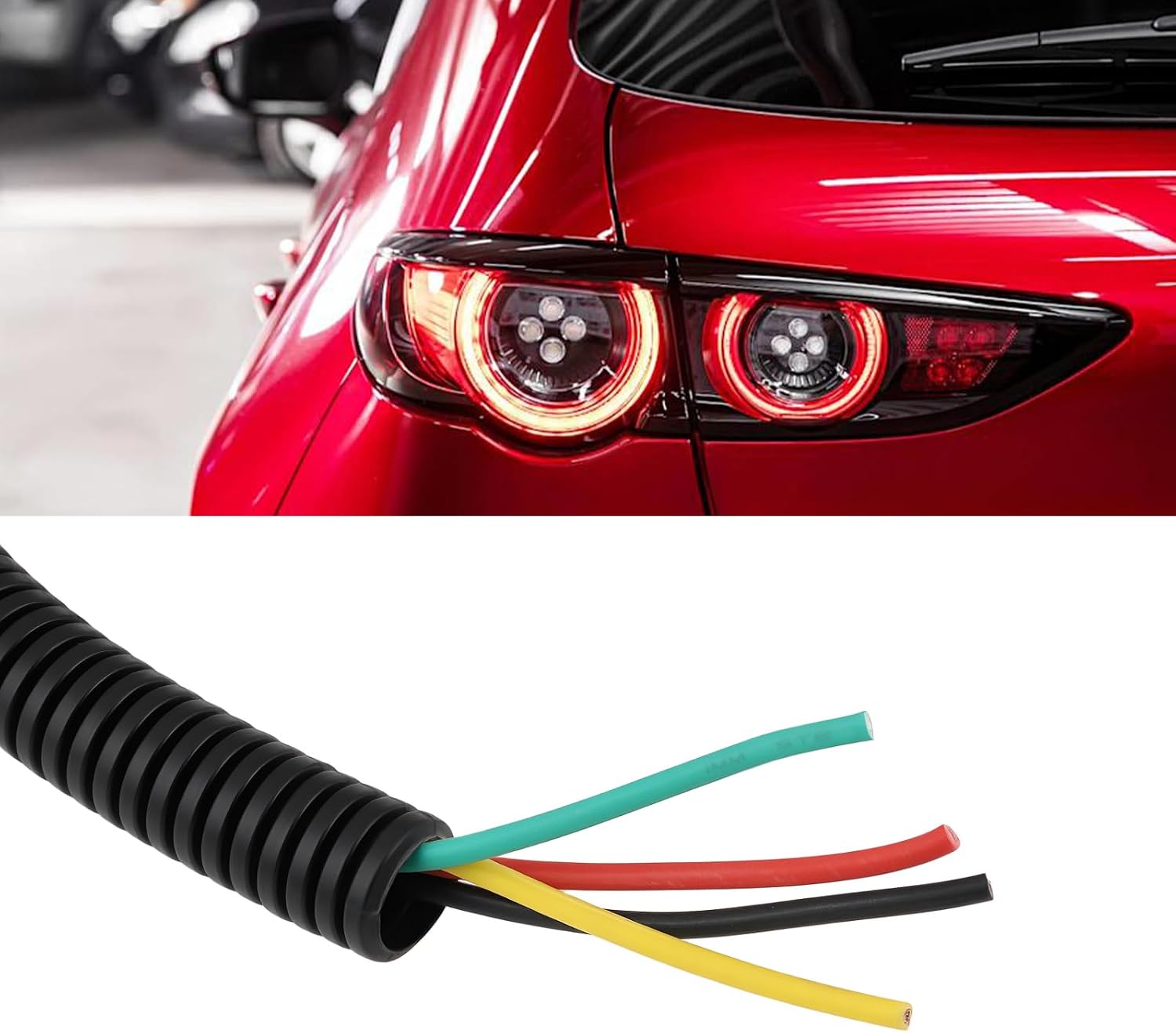 SING F LTD 2pcs 4-Pin Twist Lock Taillight Connector 1-967325-1 for Automotive Industrial Equipment 15cm Wires