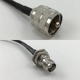 10 feet RG142 PL259 UHF Male to TNC FEMALE BULKHEAD Pigtail Jumper RF coaxial cable 50ohm Quick USA Shipping