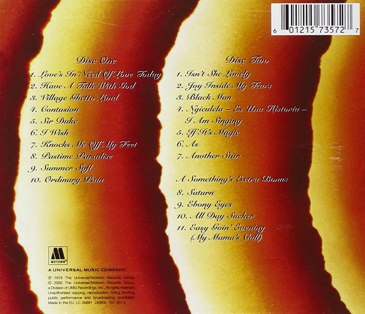 Songs in the Key of Life