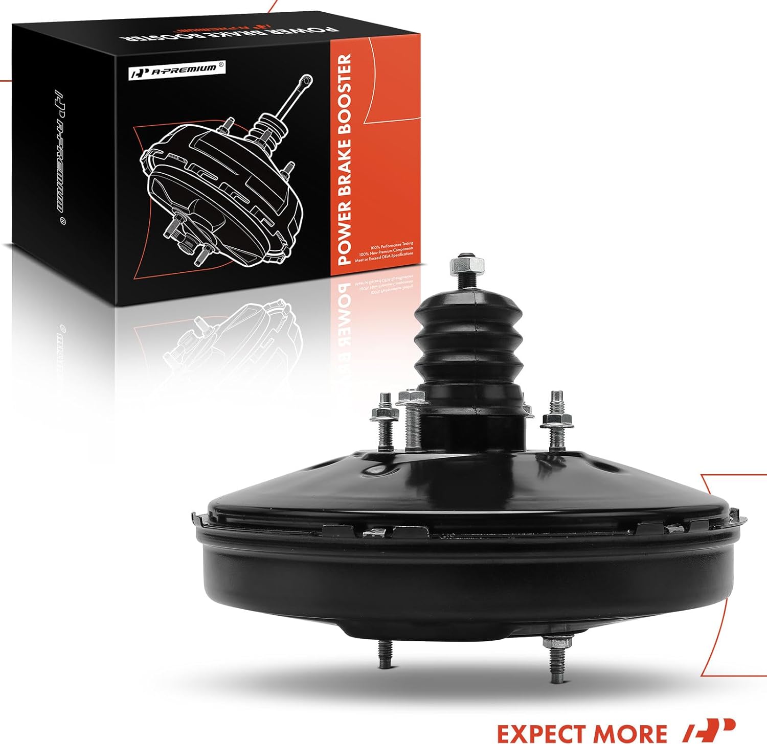 A-Premium Vacuum Power Brake Booster Compatible with Nissan Versa 2012-2019, Versa Note 2014-2019, 1.6L, Without Master Cylinder