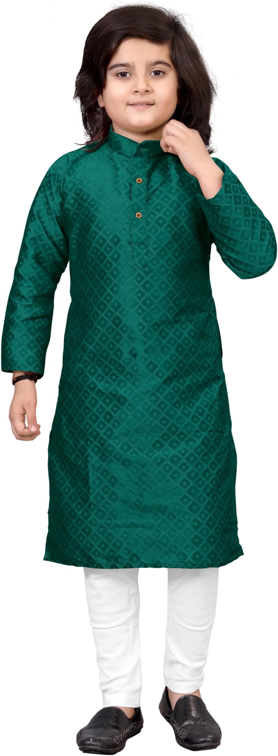 TrustousKurta pyjama for boys in silk pattern Best colours