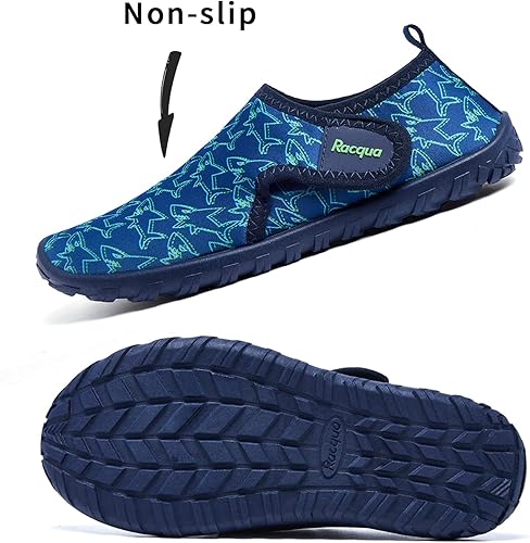 Miniatura 3 de Racqua Zapatos de agua para niños y niñas, de secado rápido, ligeros, deportivos, acuáticos (niños pequeñosniños grandes)