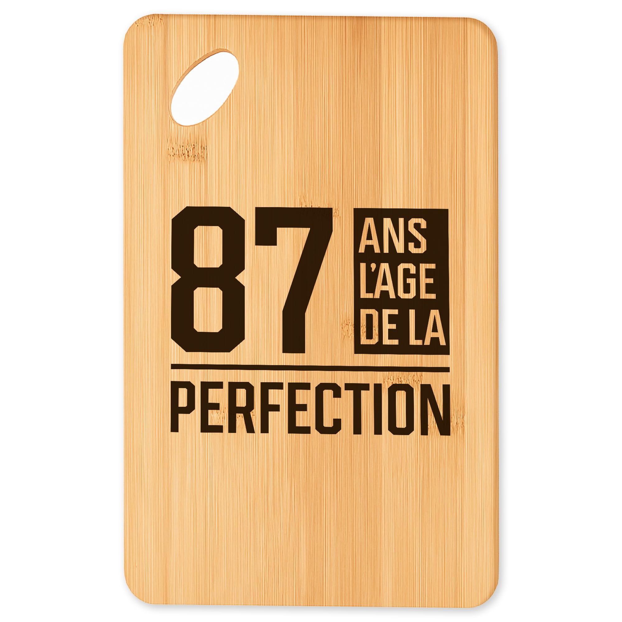 Planche à découper originale et plateau apéro en bambou durable pour cuisine