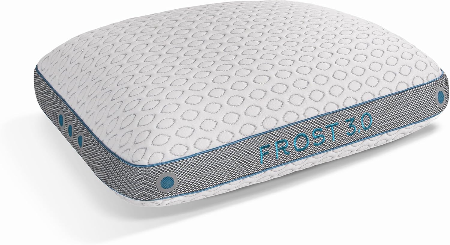 Bedgear Frost Performance Pillow - Size 3.0 - Cooling Bed Pillow for Hot Sleepers - Medium Firmness Pillow for All Sleep Positions, Hypoallergenic, Washable & Removable Cover - 20" W x 26" L x 6.50" H