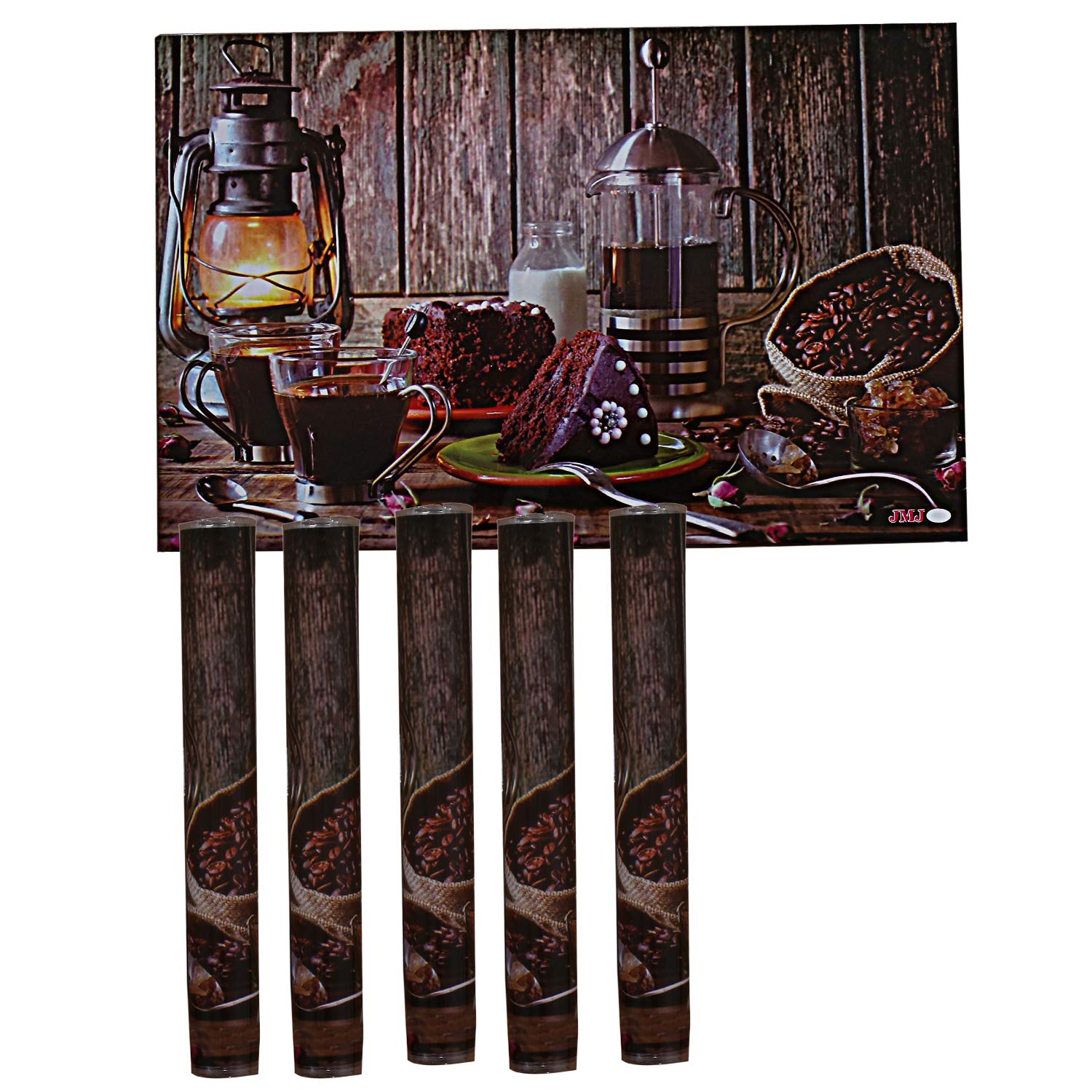 Kuber Industries PVC 6 Pieces Reversible Dining Table Placemat Set (Multi)-CTKTC28145