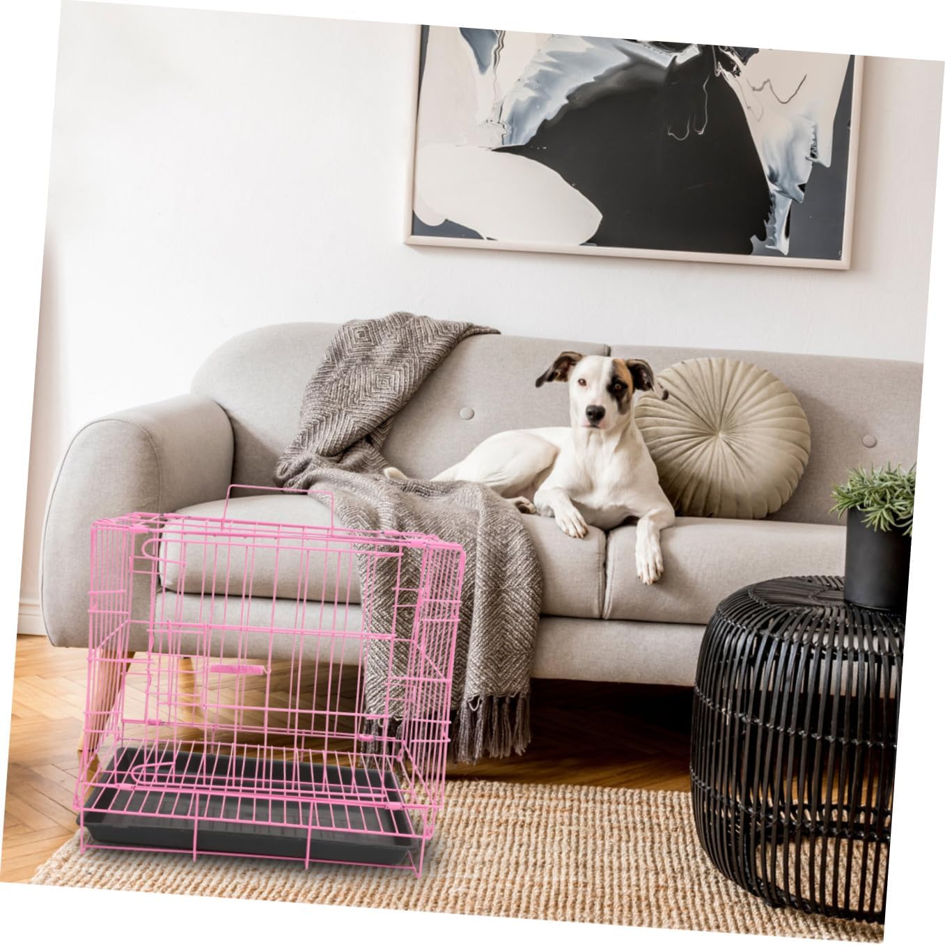 Pet Cage for On-the-go Portable Folding Cage Safe Comfortable Pet Crate for Small Medium Dogs