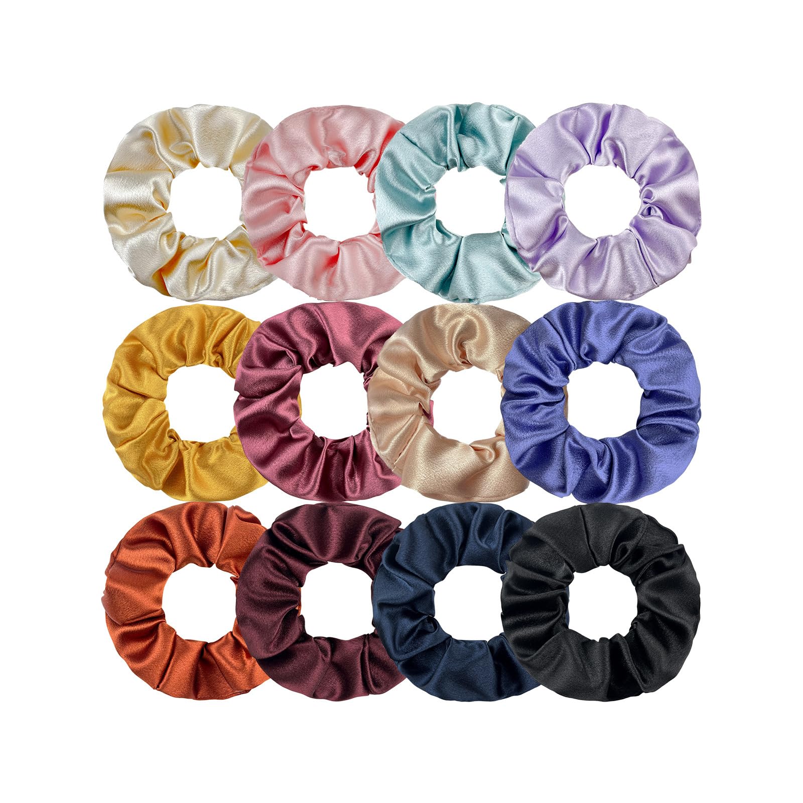 MOSOTECH 20 Stück Haargummis, Stylische Chiffon Haargummi Scrunchies, Elastische Gummibänder Haarband für Damen & Mädchen