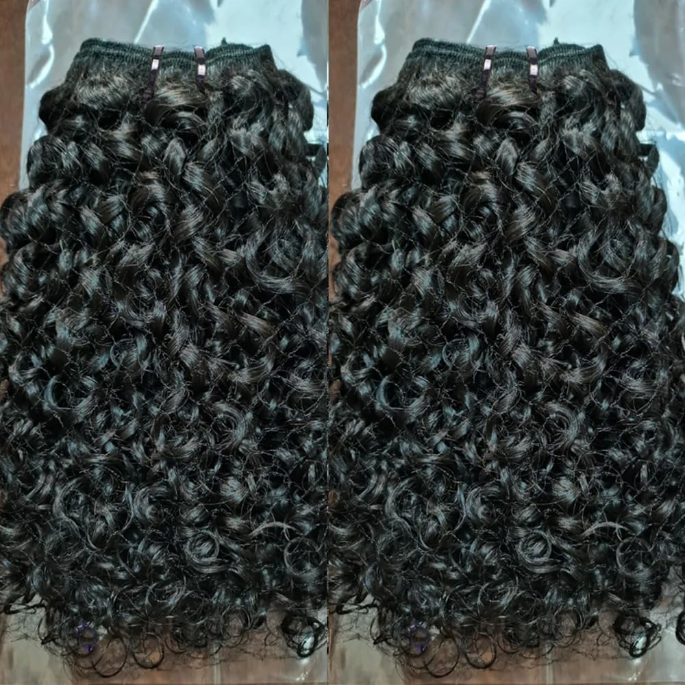20 Inch Human Hair Extensions Bundle 97g Virgin Burmese Curly Weave 20 Inch Burmese Curly Hair Weft | Raw Curly Extensions – SL  main image 3