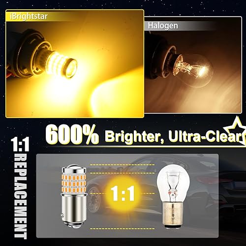 Miniatura 20 de Bombillas LED, con repuestos proyector para luces traseras de apoyo o de freno, xenón blanco (6500 K) Brightstar Newest 9-30 V Super brillosas