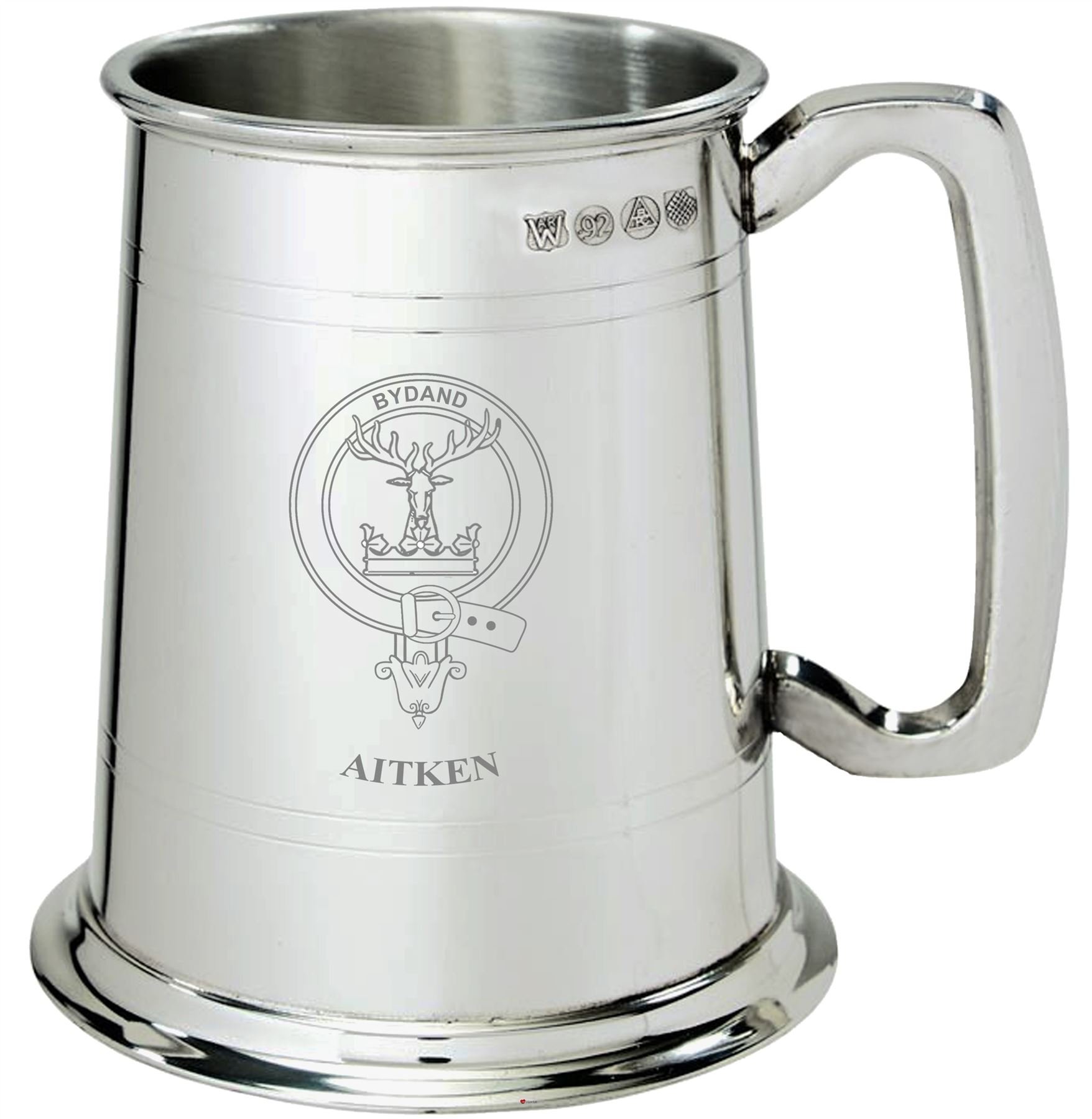 Chope Clan Crest Aitken pour des soirées bière historiques