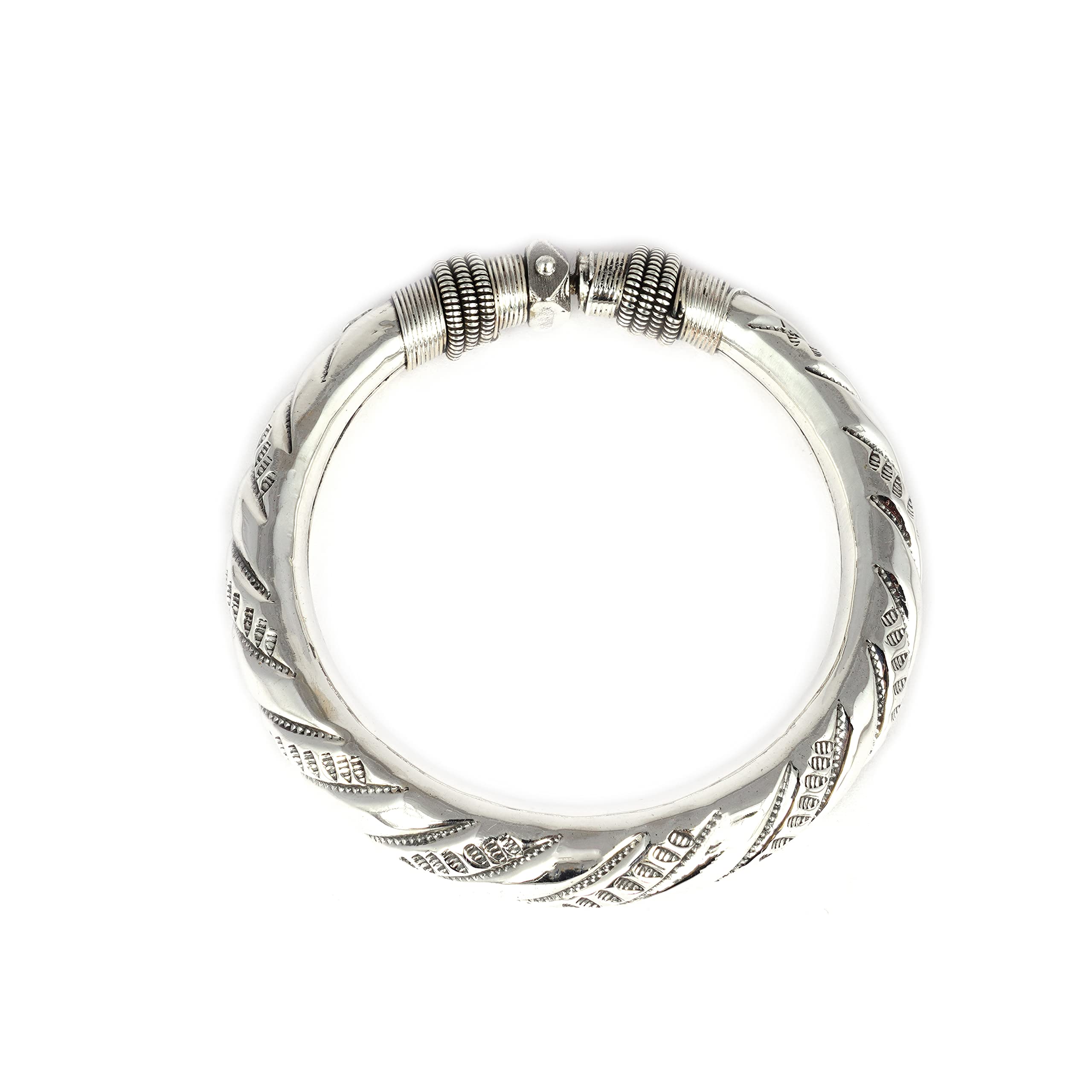 Shyle 925 Sterling Silver Bangle/Bracelet, Tattva Intricate Tribal Inspired Kada, Well Stamped with 925,Traditional Silver Chudi, Handcrafted Silver Bangle Kada, Gift for Her (28) For Women (B0BML6NCJB) Amazon Price History, Amazon Price Tracker