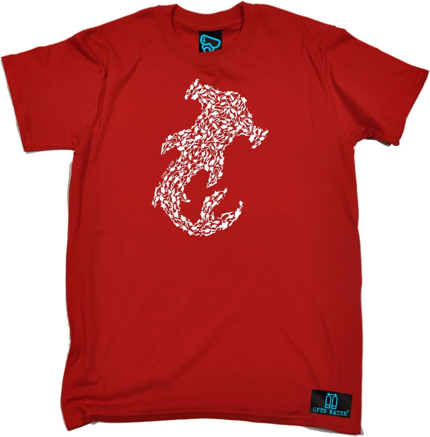Open Water Premium Scuba Diving Fashion - Men's Hammerhead Shark Divers T-Shirt Novelty Funny Clothing