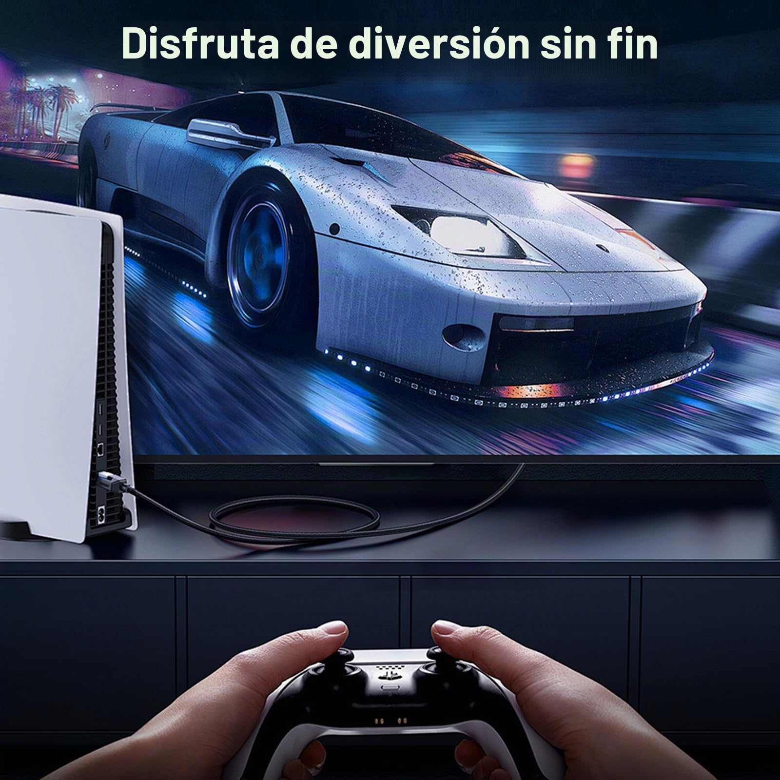 Batería externa para mando PS5 3000 mAh para Sony PlayStation 5 PS5 DualSense - Batería de repuesto recargable con cable de carga tipo C