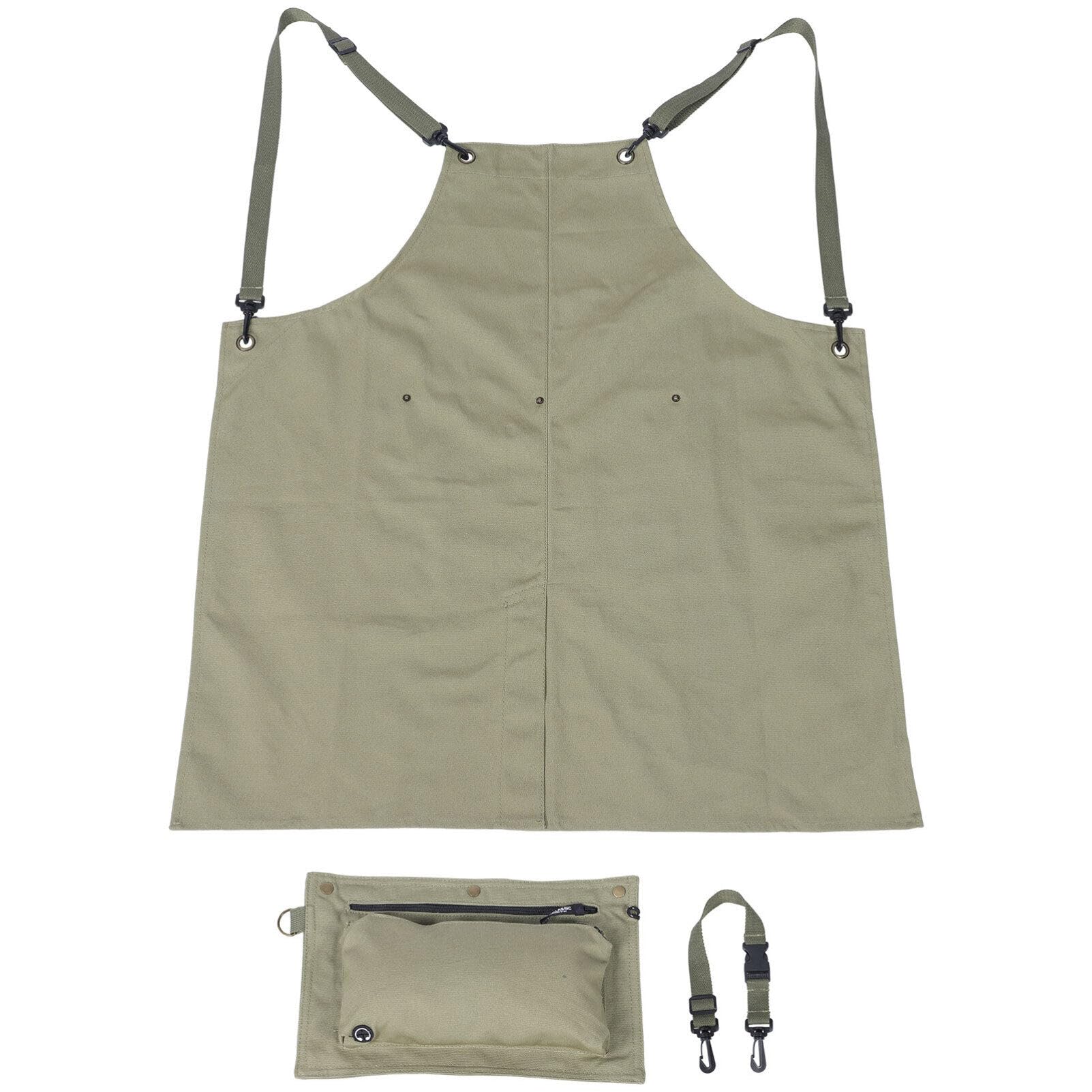 LIFKOME Grembiule Da Cucina Grembiule Di Tela Resistente Alle Gocce D'acqua Grembiule Da Cucina Con Grandi Tasche Grembiule