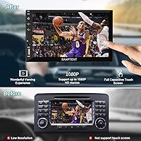 Vista 4 de Double Din Car Stereo with 7 Inch Touchscreen, Radio Audio Receiver, Compatible with Wired Apple CarPlay & Android Auto, Mirror Link Support