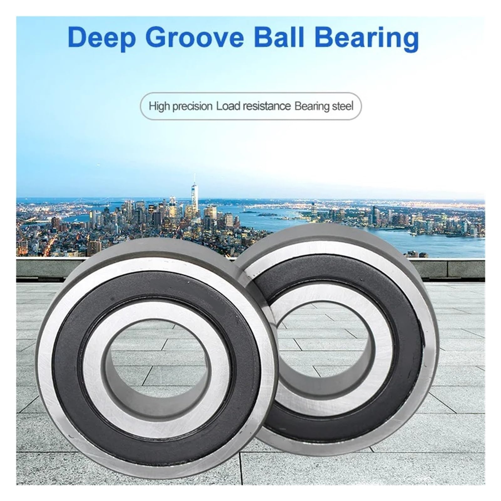 Deep Groove Double Rubber Seal Bearings 1pcs Deep Groove Ball Bearing 6209 6210 6211 6212 6213 6214 6215-2RS(6211-2RS 55X100X21mm)