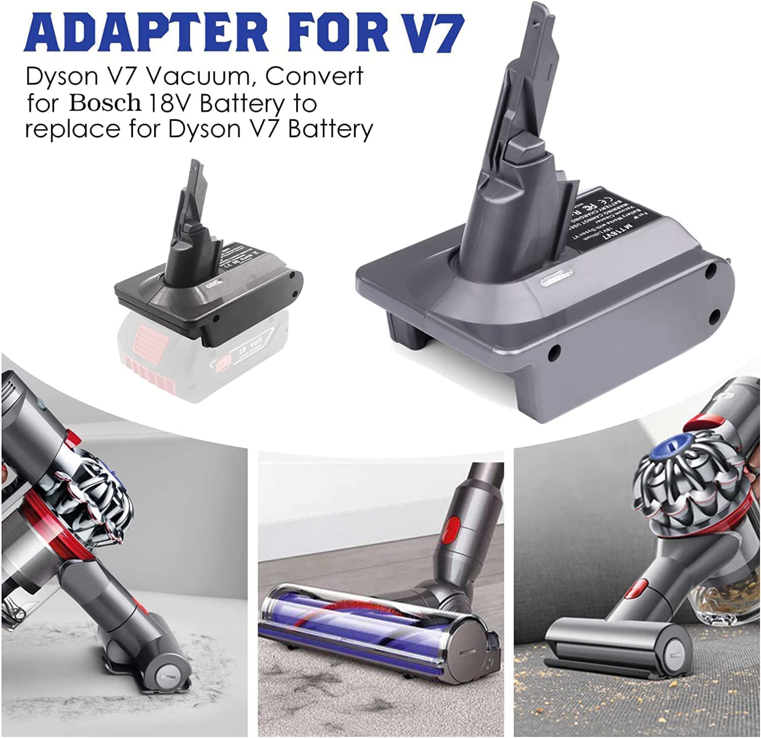 Amazon.co.jp: ダイソン V7 V8 バッテリー 掃除機交換用アダプター