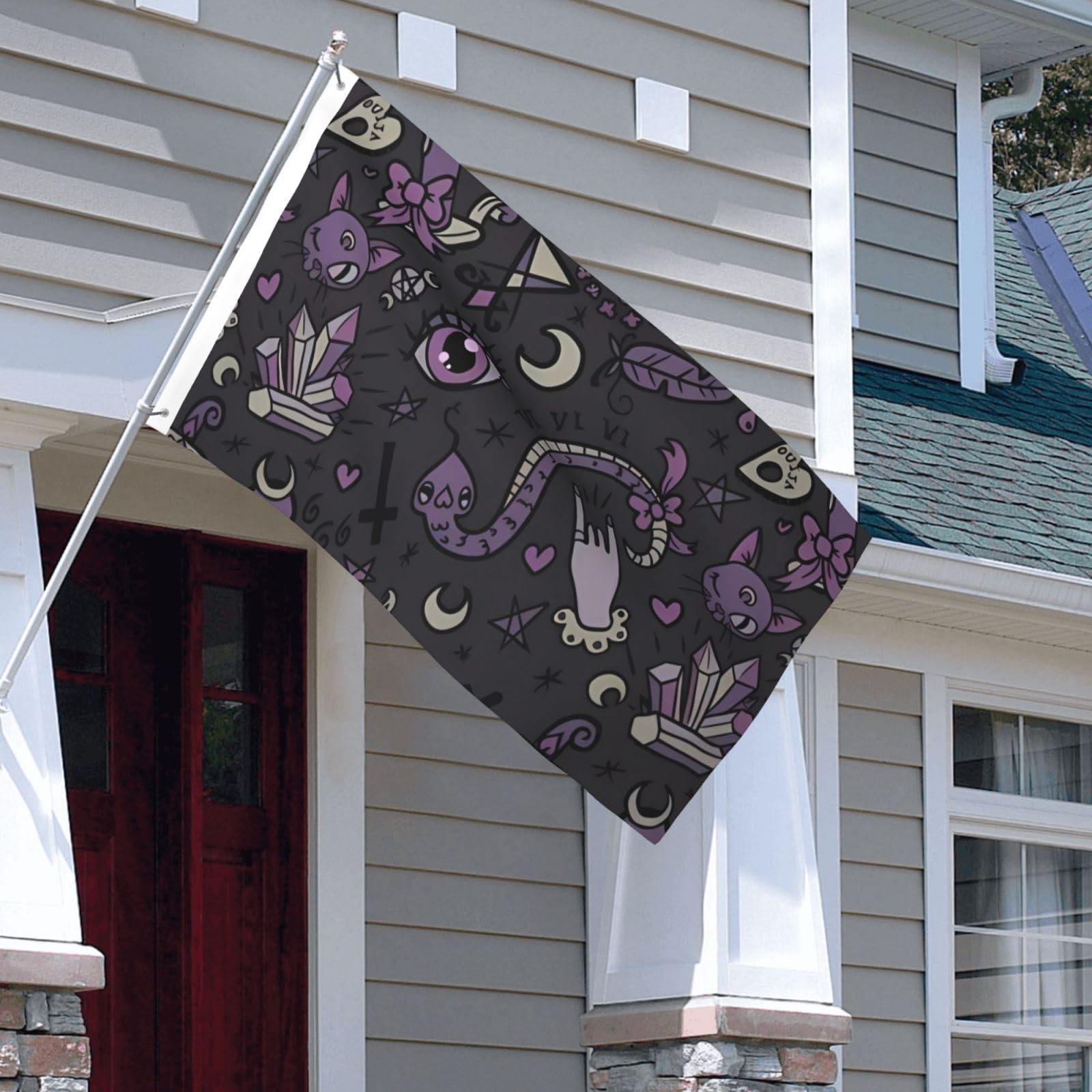 Scary Yard Decorations 3x5 Ft Halloween Flag With Scary Pumpkin Design - Double Sided Outdoor Yard Banner For Spooky House Decor Halloween House Flag Scary Yard Decorations 3x5 Ft Halloween Flag With Scary Pumpkin Design - Double Sided Outdoor Yard Banner For Spooky House Decor Halloween House Flag