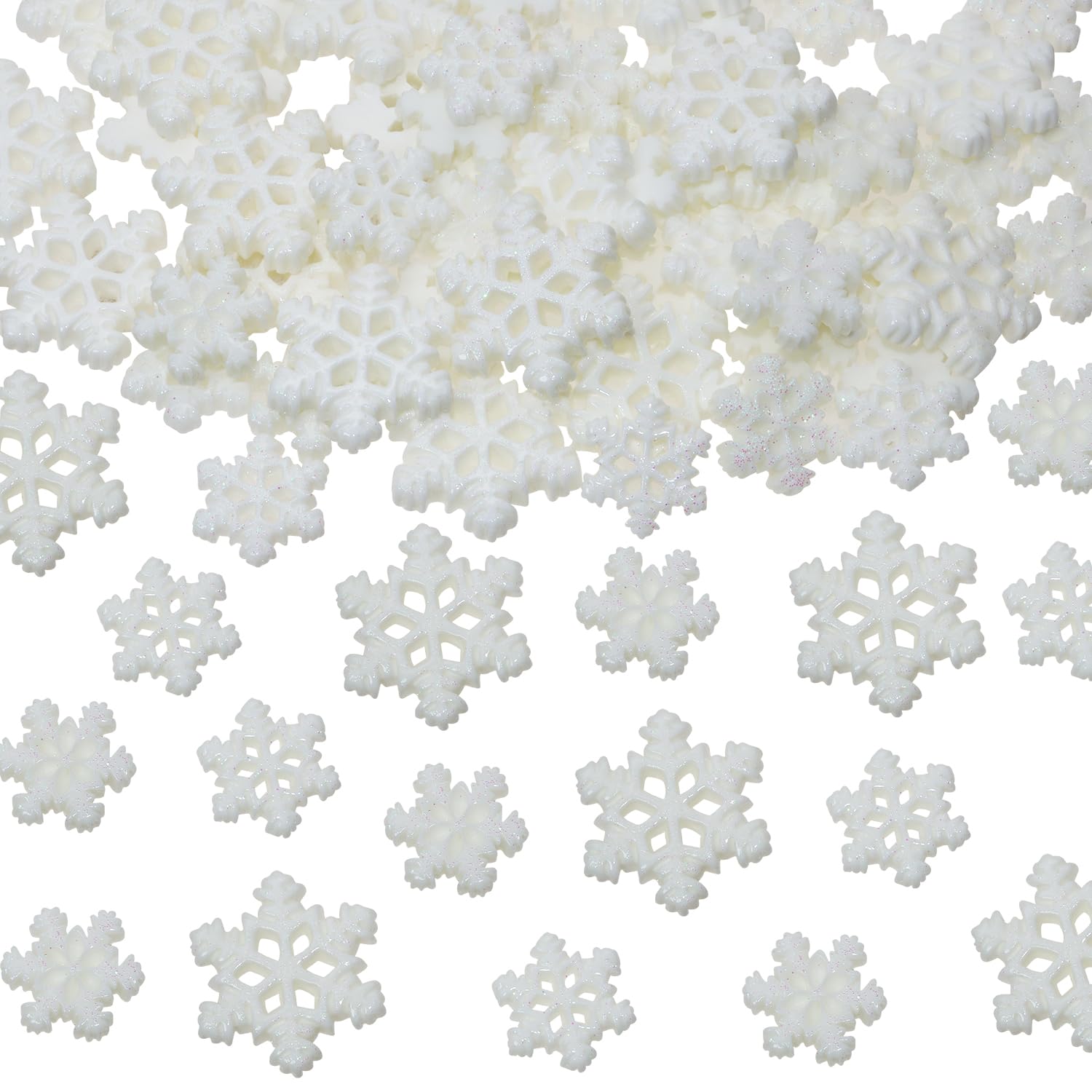 Copos de nieve decorativos Tupalizy, ideales para etiquetas de regalos y Navidad