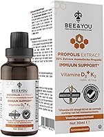 Vista 1 de BEE and You Extracto de propóleo 100% natural Vitamina D3 K2 de alta potencia, suplemento de apoyo inmunológico, antioxidantes, desintoxicación