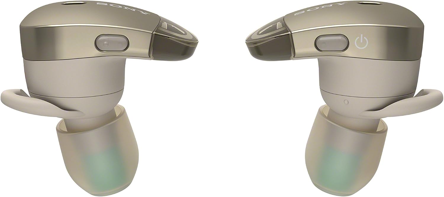 Sony Wireless Headphones, Gold, 5 x 2.4 x 6 inches