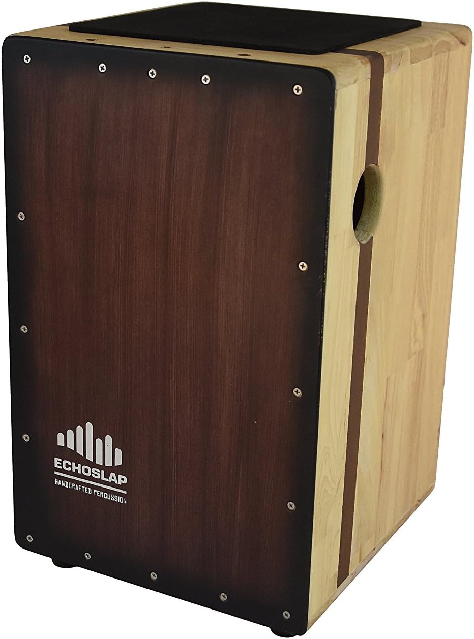 Solid Siam Oak Bass Cajon -Vintage Dark, Deep Bass Tones, 3 Snare Wires for Crisp Buzz - SO401-VD