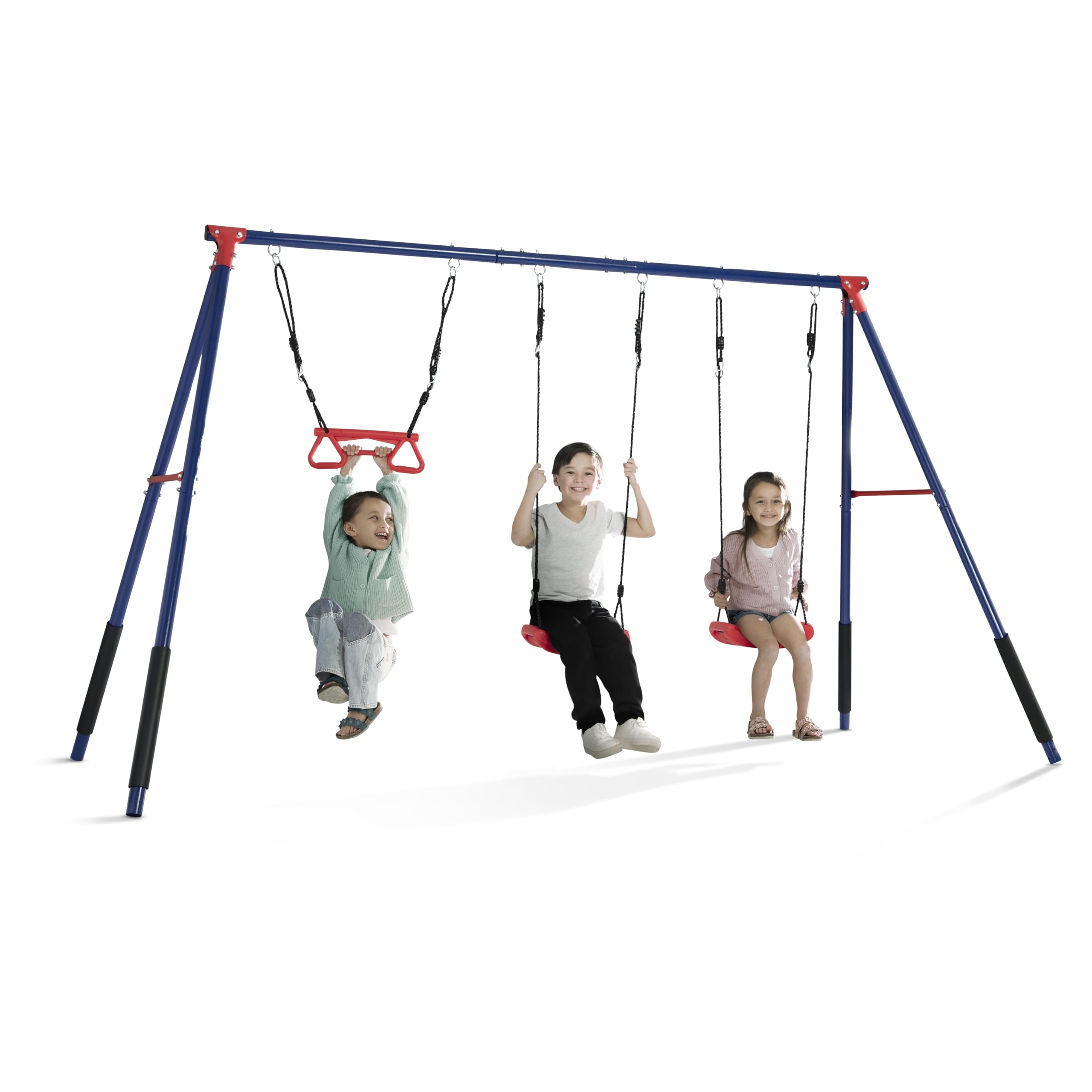Amazon.com: Delta Children FunZone Outdoor Metal 3-Piece Swing Set