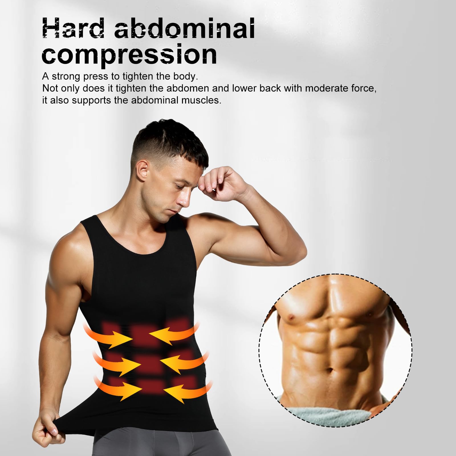Casey Kevin Camisa de Compresión Slim para Hombres