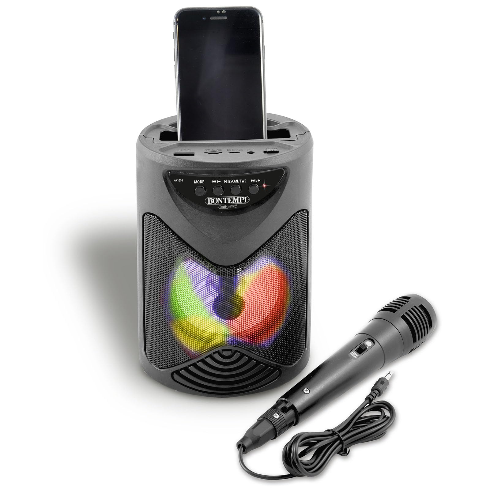 Cassa Con BONTEMPI CASSA ACUSTICA WIRELESS CON MICROFONO E LUCI