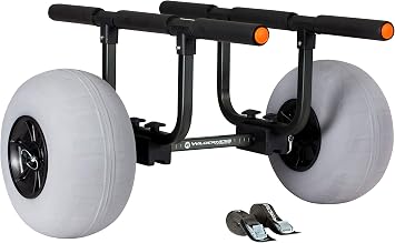 Wilderness Systems Heavy Duty Boat Cart | Inflatable Beach Wheels | 350 lb Weight Rating | For Ski and Canoes, Model Number 8070167