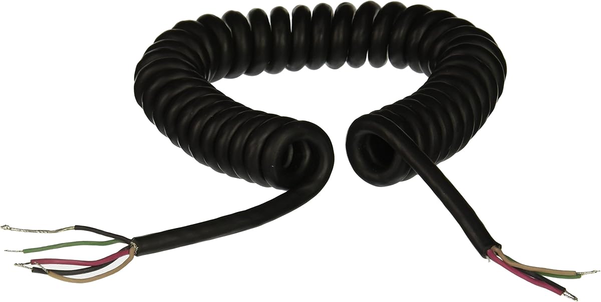 Shure C29C 4-Conductor, 2 Shielded 6-Feet Coiled Cable for 527B