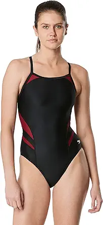 Speedo Women's Swimsuit One Piece PowerFlex Flyback Solid Adult Team Colors