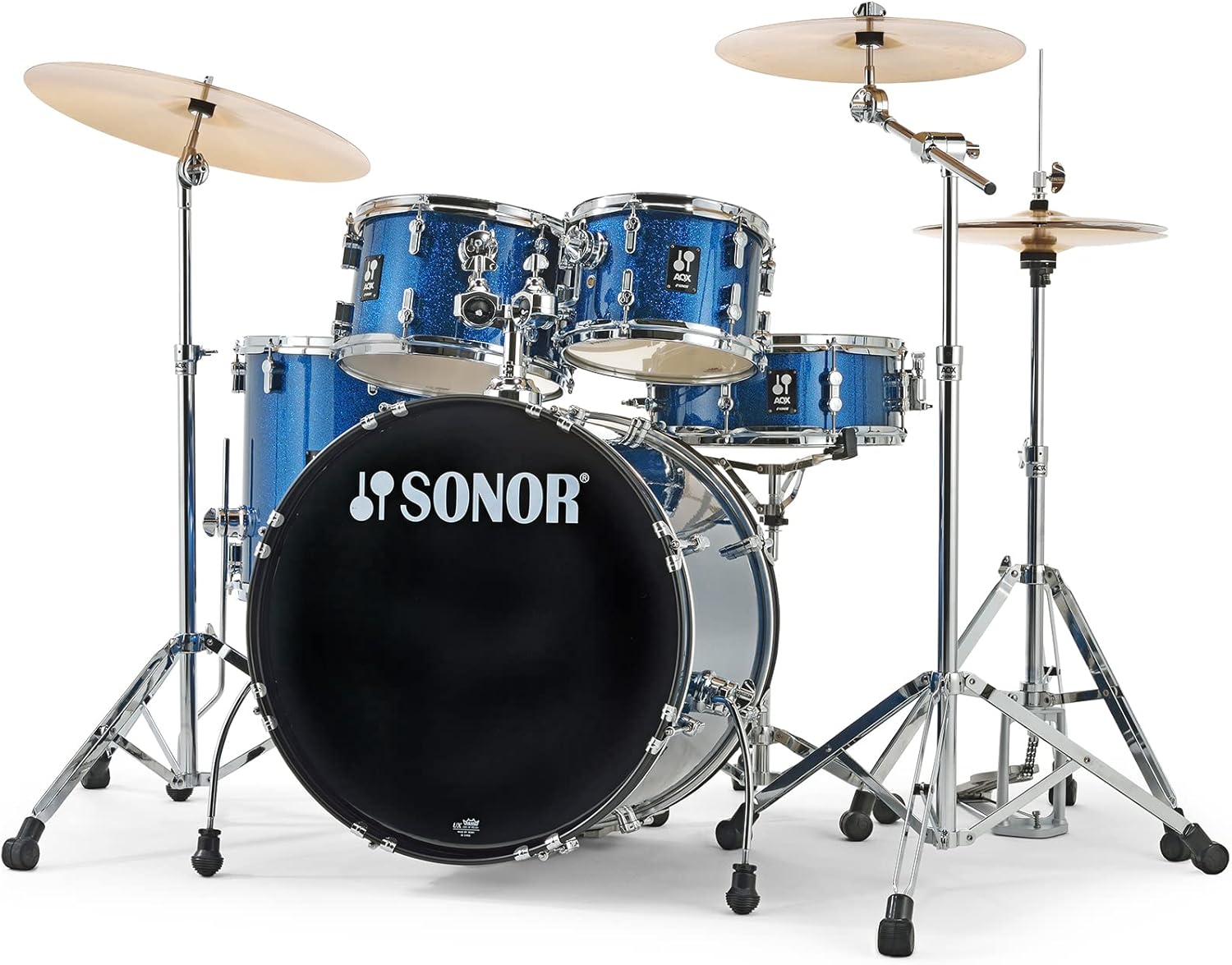 SONOR AQX STUDIO CYMBAL SET BLUE OCEAN SPARKLE
