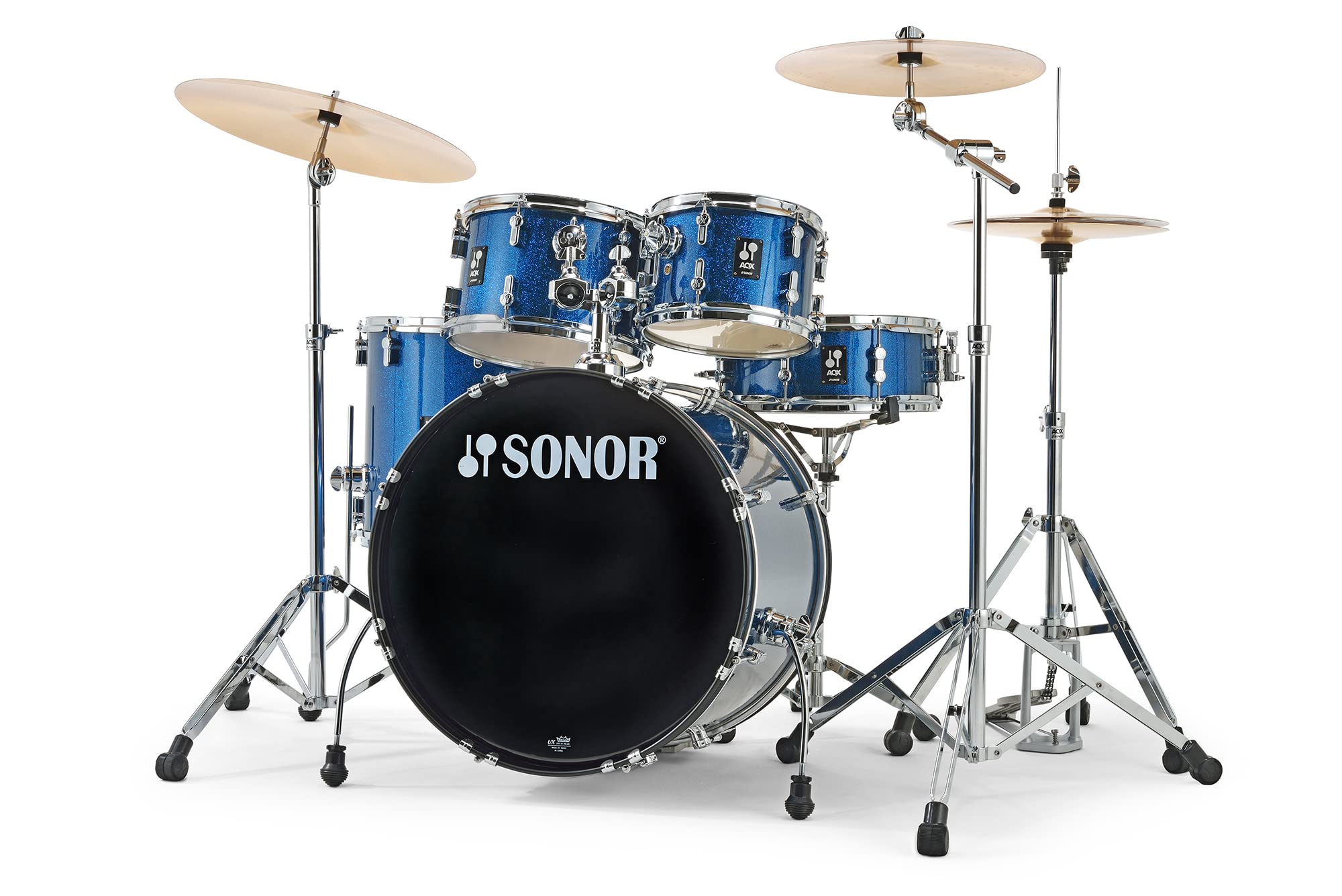SONOR AQX STUDIO CYMBAL SET BLUE OCEAN SPARKLE