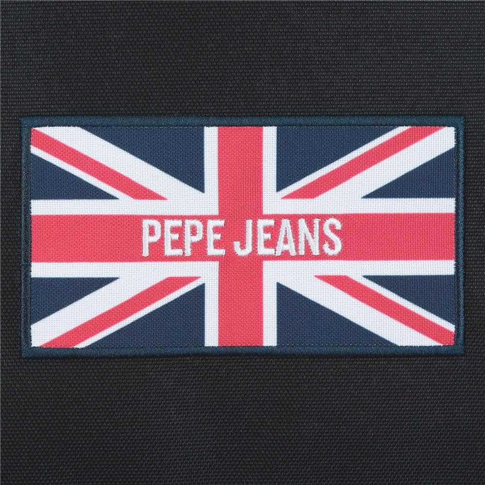 Pepe Jeans Henry Sac à Dos Scolaire 15.6" Inches Noir 33x46x15 cm Polyester 22.77L par Joumma Bags