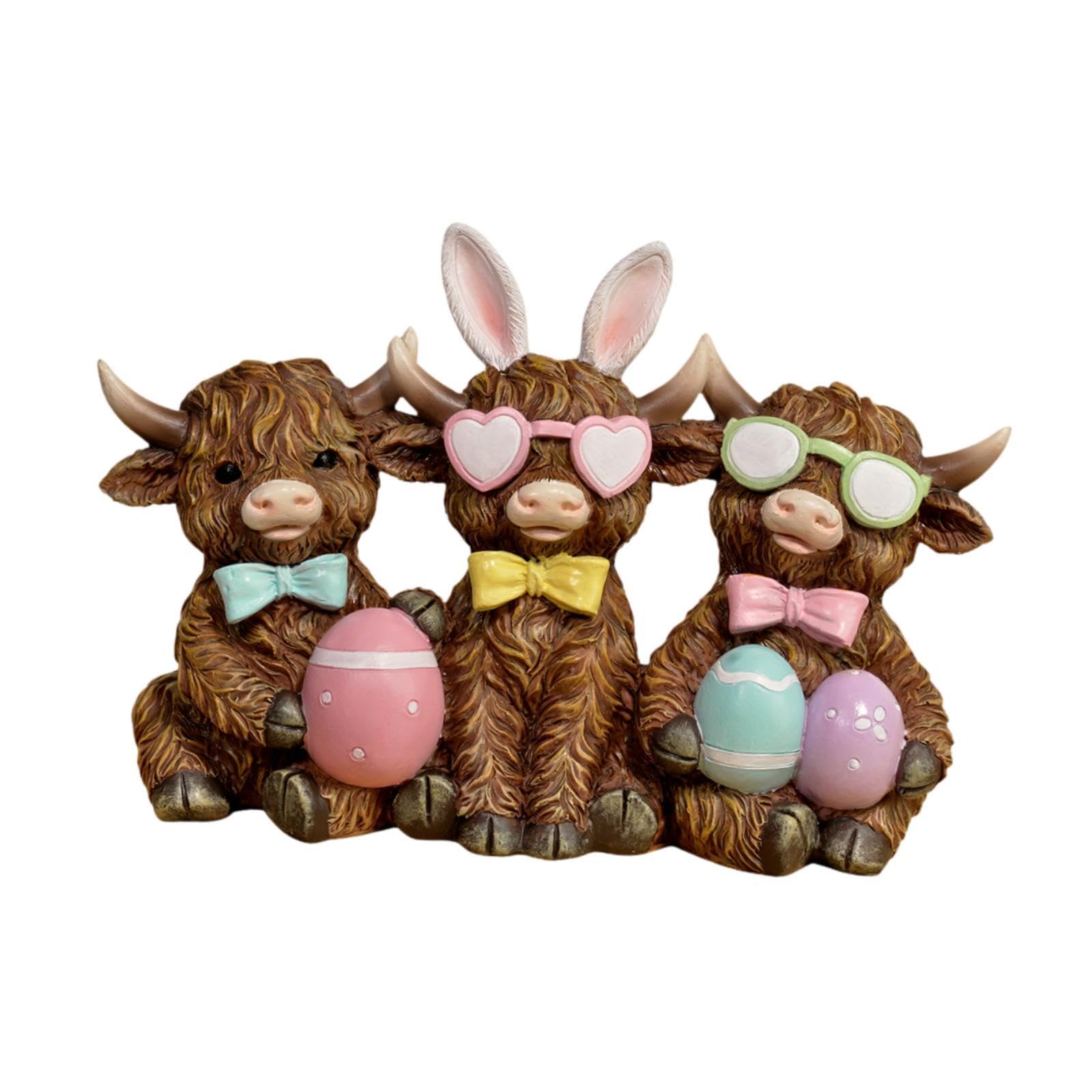 Figura de de Pascua de Las, Adorno Artesanal de Escritorio para Estantería Navideña en Casa.