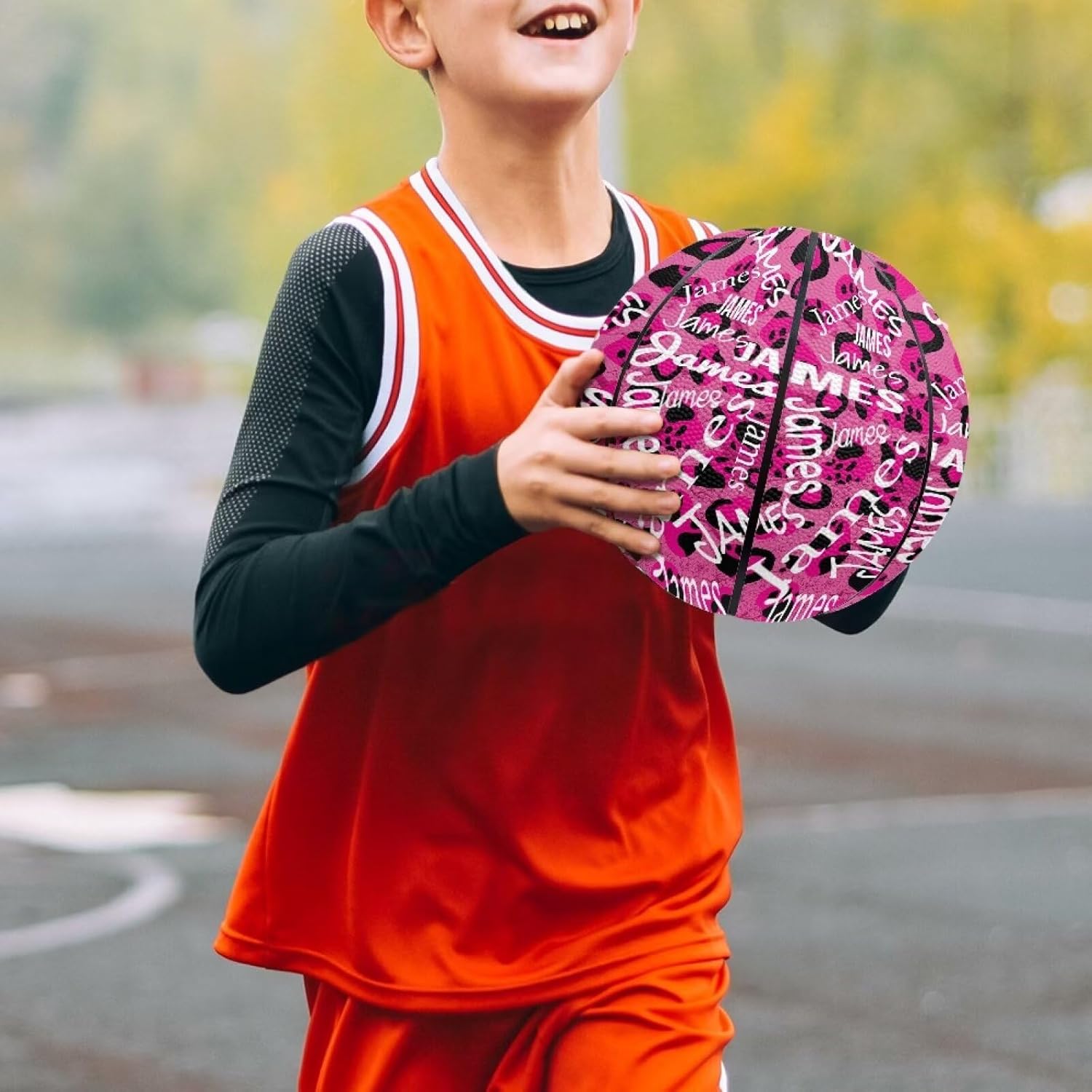 Personalized Basketball Leather Basketball Custom Basketball with Your Personalized Pictures Text Sports Equipment