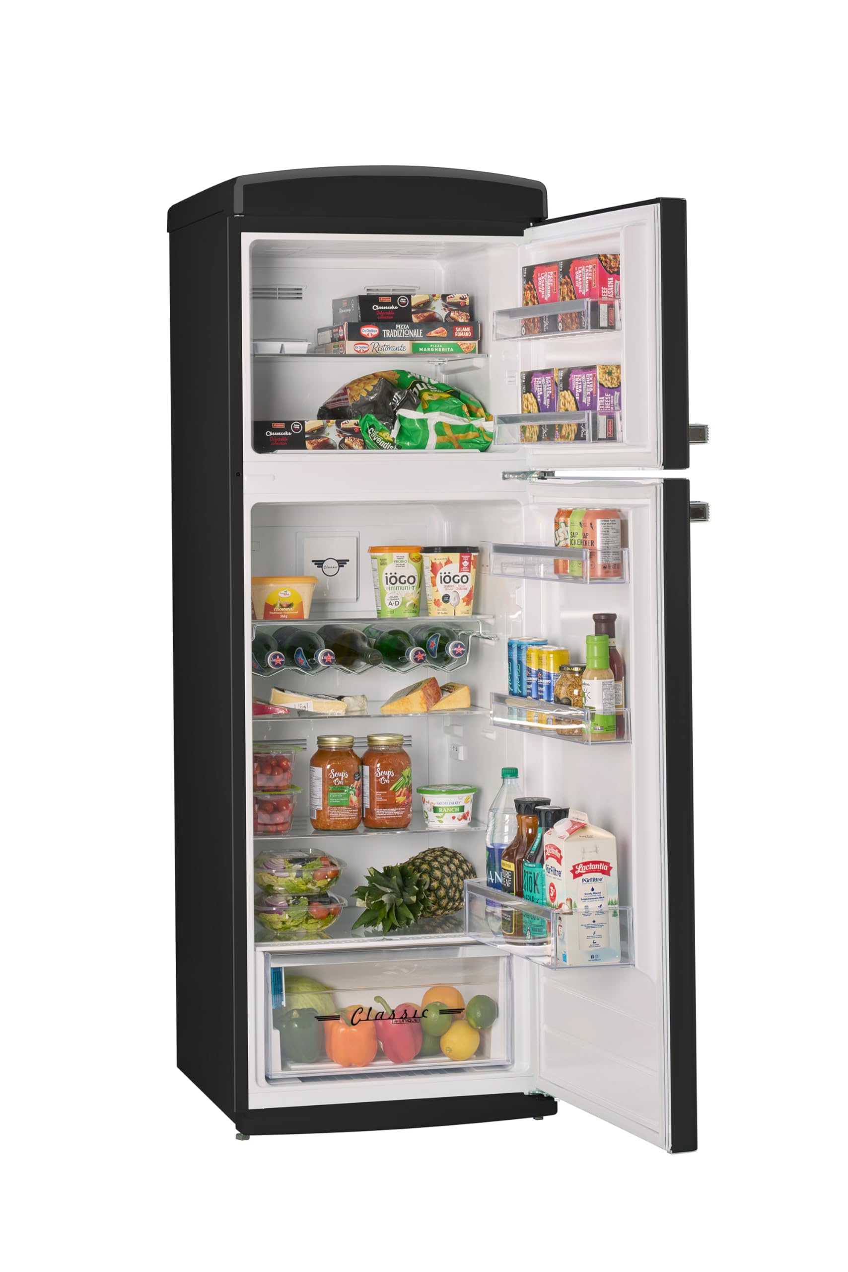 Unique Appliances Classic Retro 11 cu.ft. Top Freezer Refrigerator - Midnight Black on Fridge.com