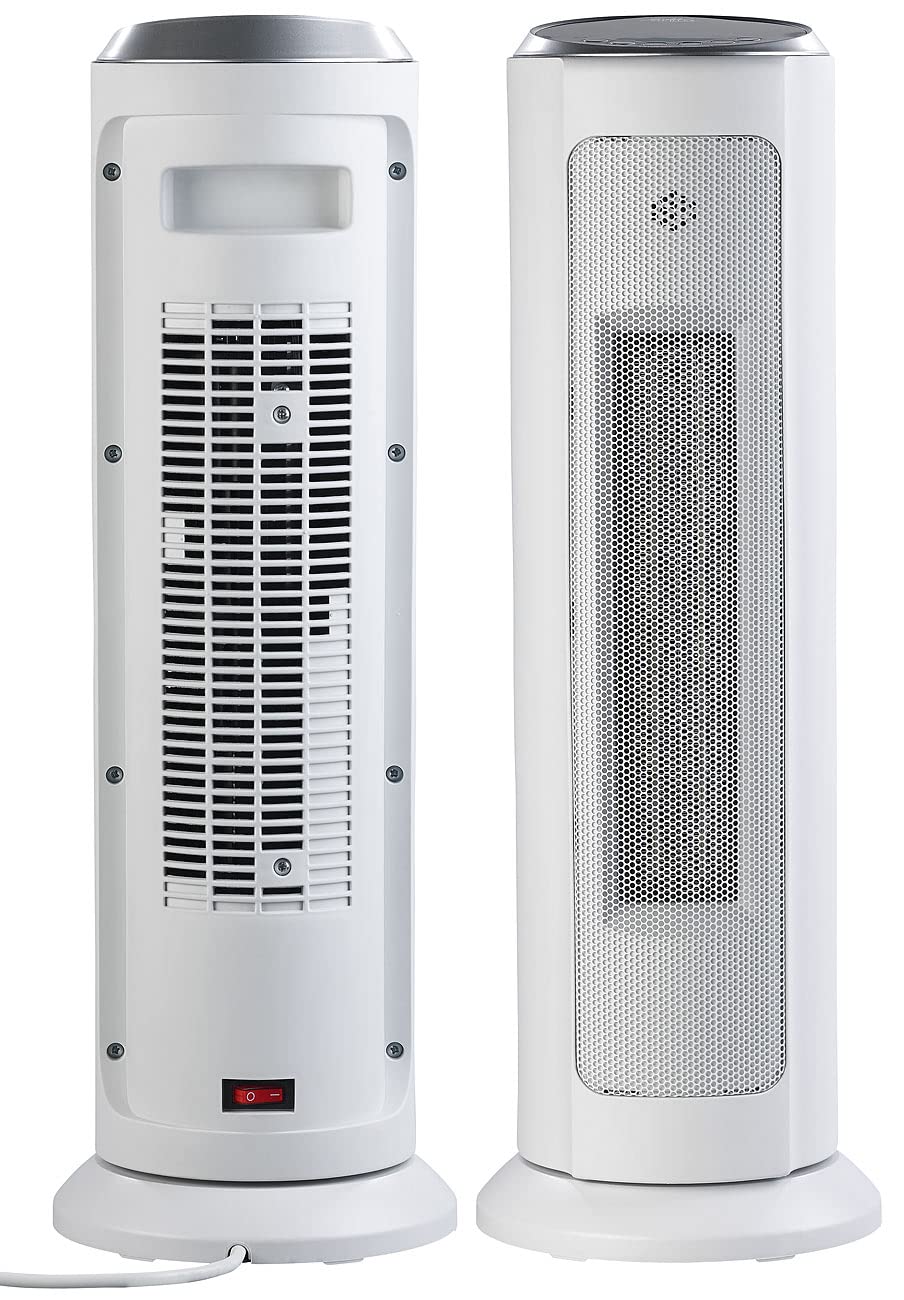 Sichler Haushaltsgeräte calefactor cerámico WiFi de torre 2000 W, compatible con Alexa y Google Assistant
