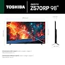 Toshiba 248 cm (98 Inches) 4K Ultra HD Smart QLED TV | Dolby Vision Atmos, HDR10+ | 144 Hz Panel | 2.1 CH 61W Speaker with Sub Woofer | REGZA Engine ZRi | Voice Control | VIDAA OS | 98Z570RP (Black) gallery image