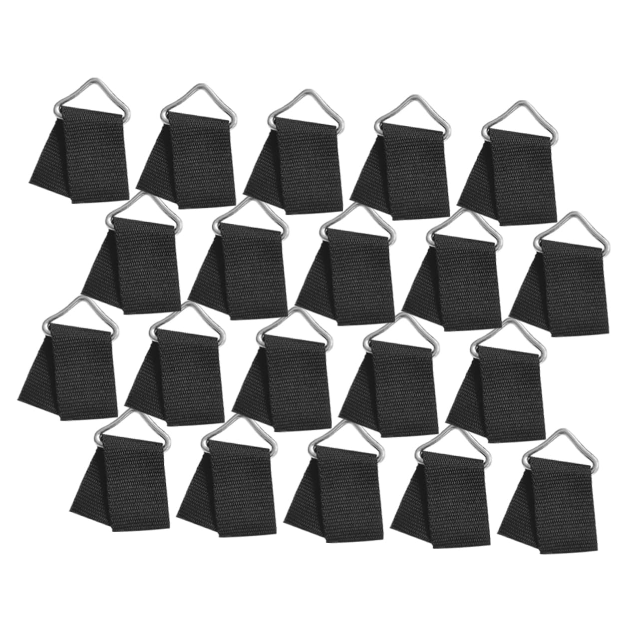 HEMOTON 50 Sets Trampoline Replacement Parts Durable Triangle Rings for Secure Stable Trampoline Setup Easy to Install Wear Resistant Buckles