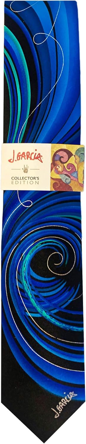 Jerry Garcia Collector's Edition Men's Emerging Elephant Swirl Vortex Artwork Neck Tie