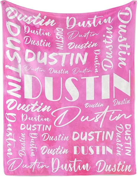 Name Blanket Personalized Name Blanket Customized Blanket with Name Text for Adult Kid Birthday Christmas Mothers Fathers Valentines Day Gift