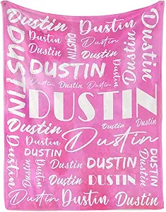 Name Blanket Personalized Name Blanket Customized Blanket with Name Text for Adult Kid Birthday Christmas Mothers Fathers Valentines Day Gift