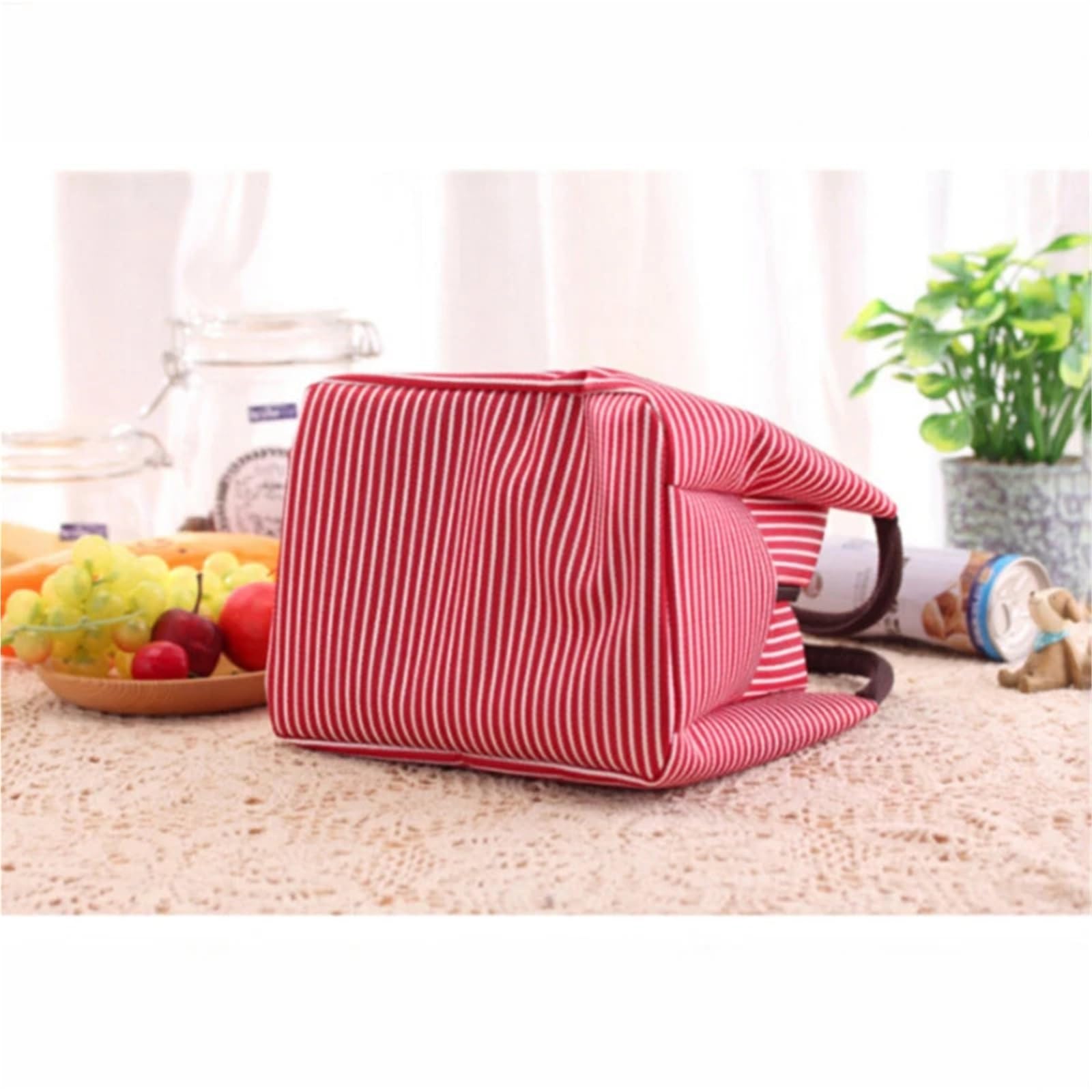 Torba piknikowa, 3 szt. Paski dla kobiet Torba izotermiczna Pakowane jedzenie Torby termiczne Torba termiczna Torba na lunch dla dzieci(Brown)