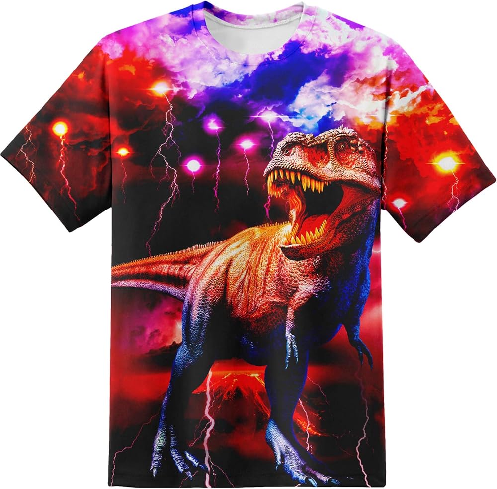 Jungen Mädchen Kinder T-Shirt 3D-Druck Grafik Kurzarmshirt für Kinder 6-16 Jahre